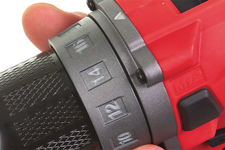 Ovládání Milwaukee M12 FDD